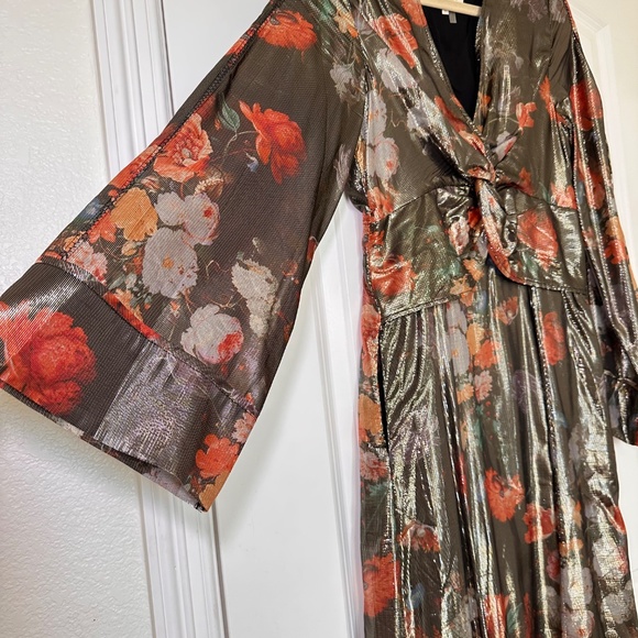 Anthropologie Caballero Deep V Maxi Dress - Picture 4 of 5